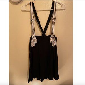 Hot Topic Skull Suspender Dress